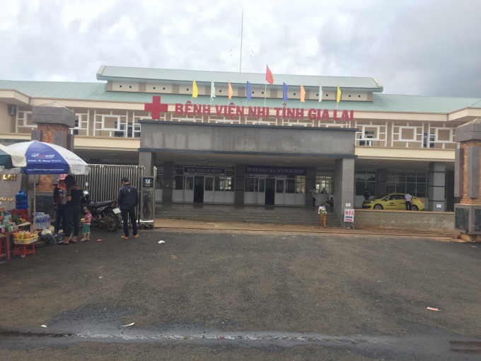 Bệnh viện Nhi Gia Lai nơi ch&aacute;u P. điều trị v&agrave; tử vong.