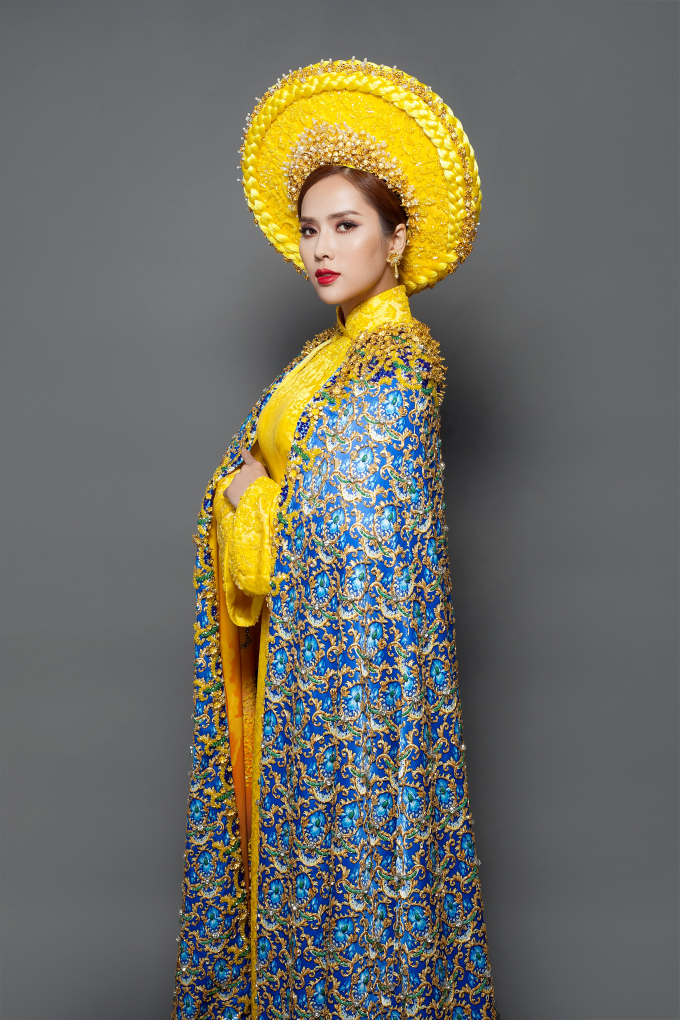 Cận cảnh bộ quốc phục ki&ecirc;u sa, quyền qu&yacute; của  Bella Mai tại Miss Tourism Universe 2017