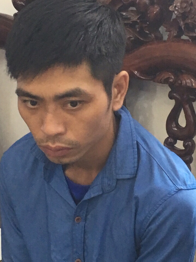 Đối tượng Đ&agrave;o Văn Thức tại cơ quan C&ocirc;ng an.