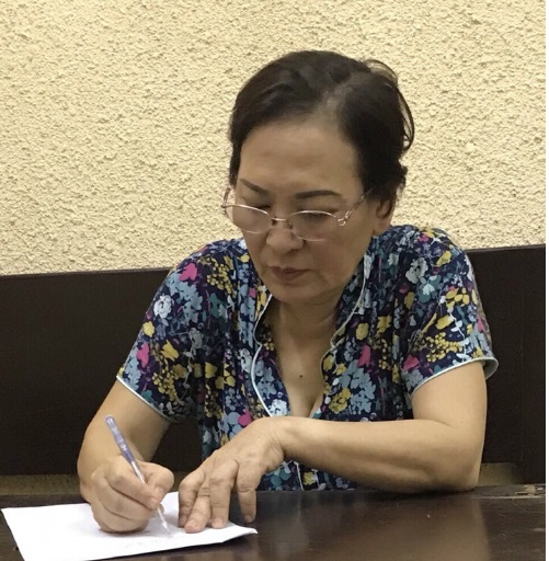 Bị can B&ugrave;i Thị Oanh. (Ảnh: Cơ quan c&ocirc;ng an)