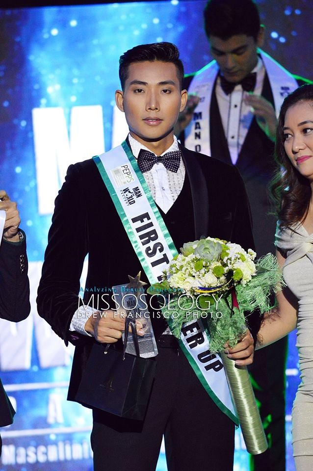 Si&ecirc;u mẫu Hữu Long &ndash; &Aacute; vương 1 cuộc thi Man of The World 2017.