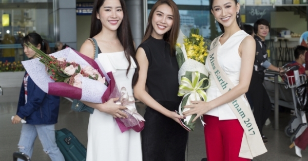 Hà Thu chính thức lên đường tham gia Miss Earth 2017