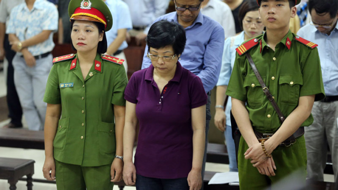 Bị c&aacute;o Ch&acirc;u Thị Thu Nga tại t&ograve;a. (Ảnh: Vietnamnet).