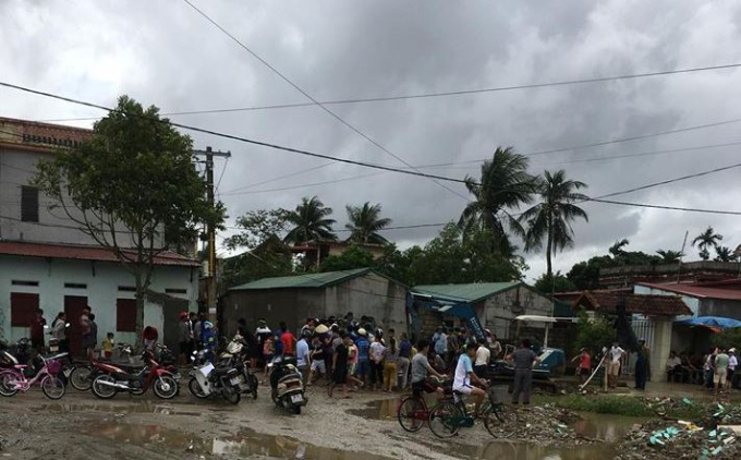 B&agrave; K. được t&igrave;m thấy c&aacute;ch miệng cống rớt xuống khoảng 300m.