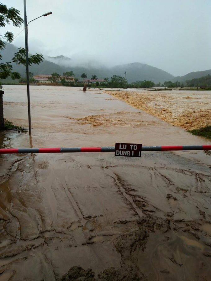 Xu&acirc;n Đ&agrave;i l&agrave; một trong 6 x&atilde; tr&ecirc;n địa b&agrave;n huyện bị ngập nặng.&nbsp; (Nguồn: PagePhutho24h).