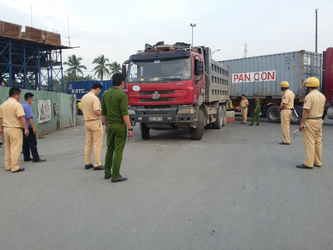 Hiện trường vụ tai nạn.