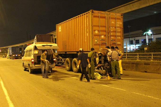 Hiện trường vụ tai nạn.