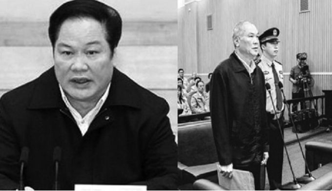 Chu Minh Quốc khi đương chức v&agrave; l&uacute;c ra trước t&ograve;a.