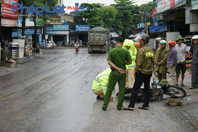 Hiện trường vụ tai nạn (Ảnh: Tiến Vũ)