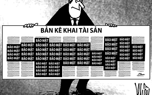 Kê khai tài sản của lãnh đạo được đăng tải công khai