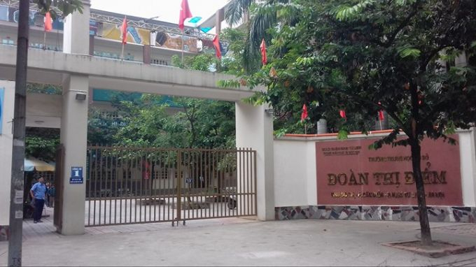 Trường THCS Đo&agrave;n Thị Điểm thuộc phường Mỹ Đ&igrave;nh, Quận Nam Từ Li&ecirc;m, TP H&agrave; Nội.