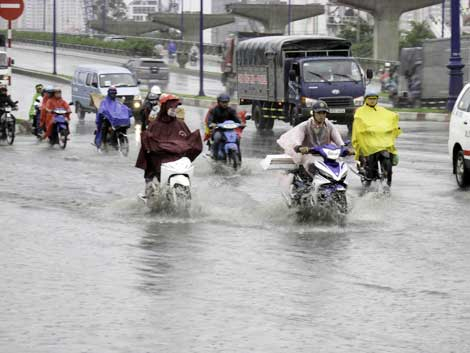 Khu vực Nam Bộ, do mưa lớn kết hợp với triều cường, nguy cơ cao xảy ra ngập lụt ở c&aacute;c v&ugrave;ng trũng thấp. Ảnh: minh họa/Nguồn: C&ocirc;ng An nh&acirc;n d&acirc;n
