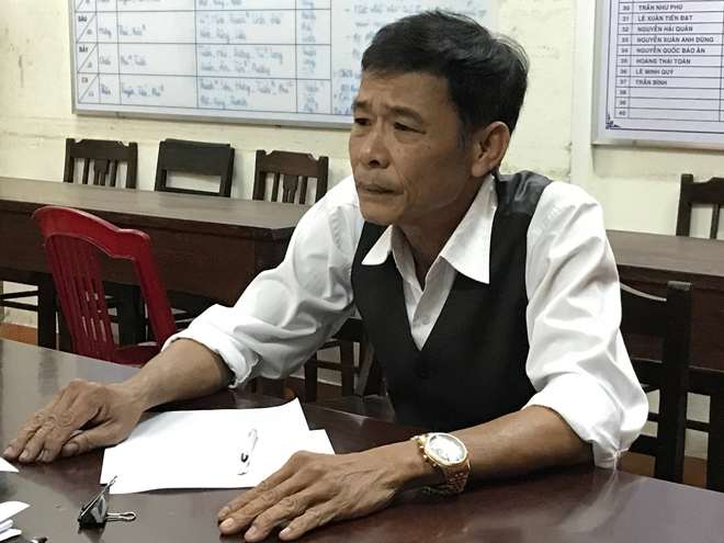 Đối tượng V&otilde; Văn T&yacute; tại cơ quan điều tra.