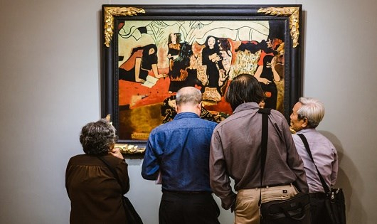 Bức tranh Vườn Chuối của Nguyễn S&aacute;ng bị tố l&agrave; giả