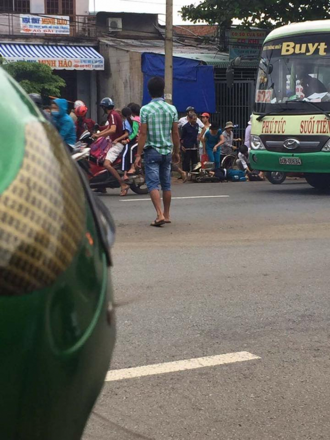 Hiện trường vụ tai nạn. Ảnh: Nguyễn Huyền Như