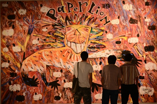 Xem tranh &ldquo;khủng&rdquo; của họa sĩ L&ecirc; Kinh T&agrave;i ở VCCA