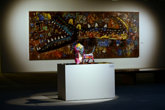 Xem tranh &ldquo;khủng&rdquo; của họa sĩ L&ecirc; Kinh T&agrave;i ở VCCA