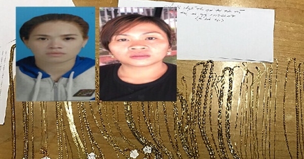 Bình Dương: 2 “nữ quái” trộm 8 tiệm vàng