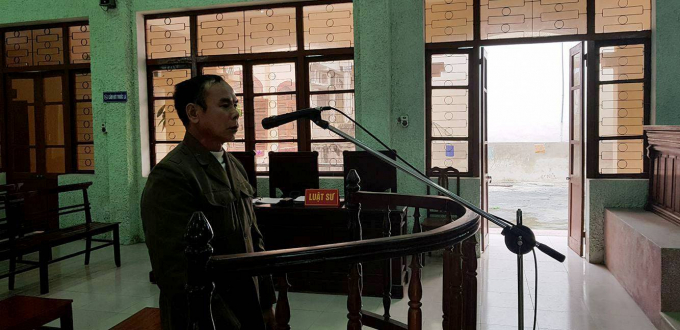 Bị c&aacute;o Triệu Văn Đồng tại phi&ecirc;n t&ograve;a ph&uacute;c thẩm ng&agrave;y 20/10.