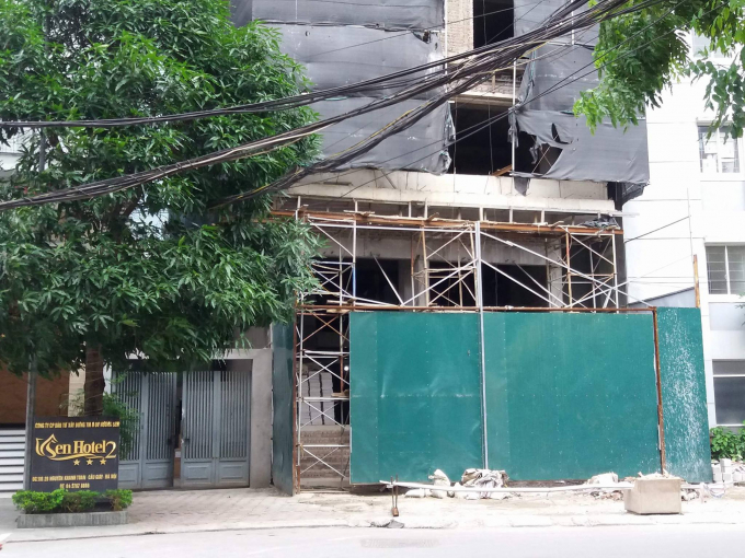 C&ocirc;ng tr&igrave;nh kh&aacute;ch sạn Sen.