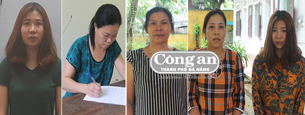 Phan Thị Thanh Giang và các đ&ocirc;́i tượng bị bắt giữ. (Ảnh: b&aacute;o C&ocirc;ng an Đ&agrave; Nẵng)