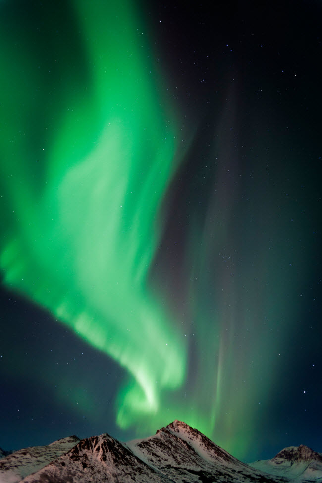 Alaska cũng l&agrave; địa điểm l&yacute; tưởng để chi&ecirc;m ngưỡng &aacute;nh s&aacute;ng bắc cực quang. Fairbanks l&agrave; điểm phổ biển của những người th&iacute;ch ngắm hiện tượng thi&ecirc;n nhi&ecirc;n n&agrave;y.