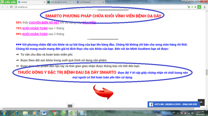 Quảng c&aacute;o TPCN Smarto th&agrave;nh thuốc chữa bệnh: An Minh Southern nhận sai, gỡ nội dung nhưng &ldquo;đổ lỗi&rdquo; cho nh&acirc;n vi&ecirc;n?