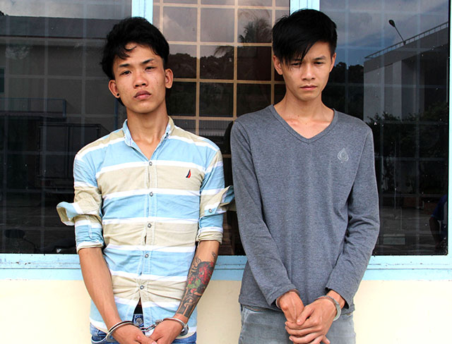 2 đối tượng Qu&yacute; v&agrave; Giang. (Ảnh: B&aacute;o C&ocirc;ng an nh&acirc;n d&acirc;n)