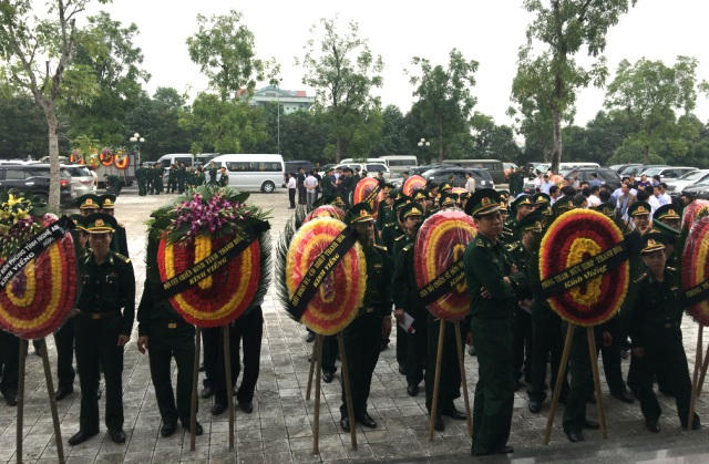 Lễ truy điệu hai sĩ quan Bi&ecirc;n ph&ograve;ng hy sinh trong khi l&agrave;m nhiệm vụ.