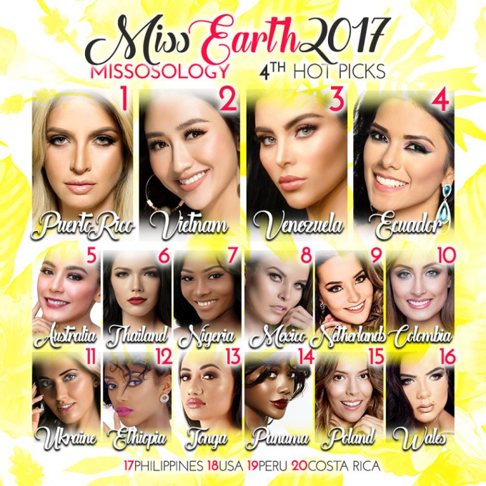 H&agrave; Thu l&agrave; ứng vi&ecirc;n nặng k&yacute; của Ch&acirc;u &Aacute; tại Miss Earth 2017