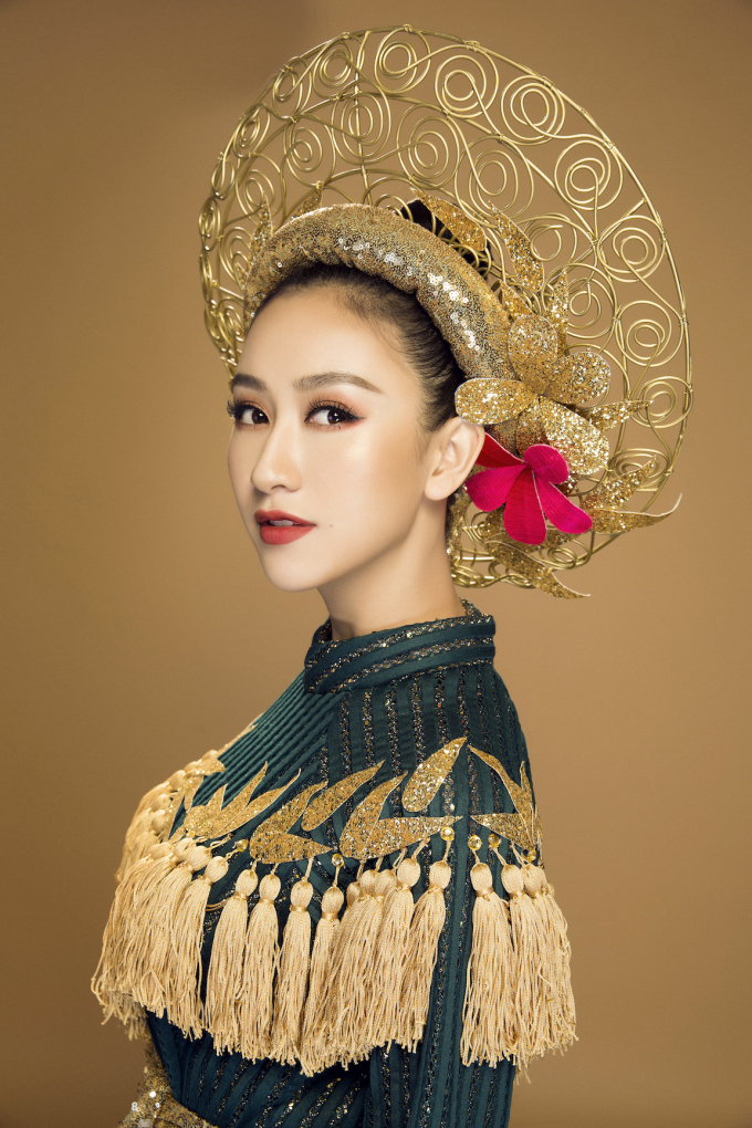 H&agrave; Thu mang c&acirc;u chuyện Hai B&agrave; Trưng đến Miss Earth 2017