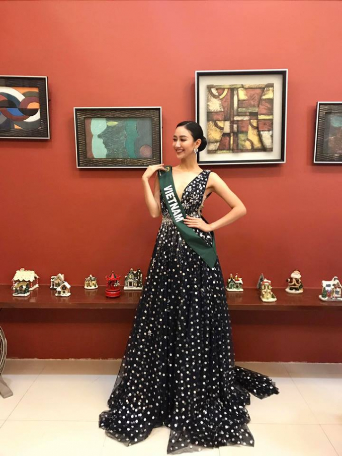 H&agrave; Thu bước v&agrave;o chặng đua cuối tại Miss Earth 2017