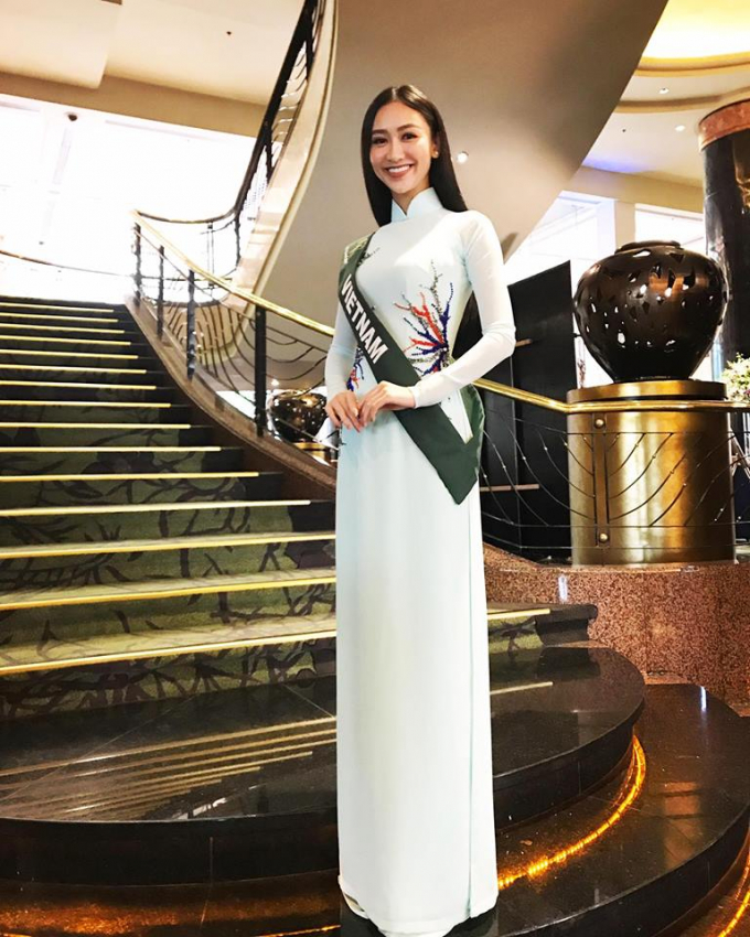 H&agrave; Thu bước v&agrave;o chặng đua cuối tại Miss Earth 2017