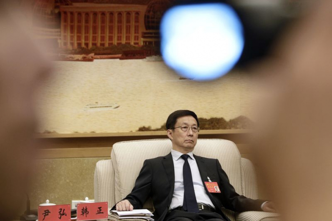 &Ocirc;ng H&agrave;n Ch&iacute;nh từng l&agrave; thị trưởng trẻ tuổi nhất của Thượng Hải trong thời gian 2003-2012 - Ảnh: Bloomberg.