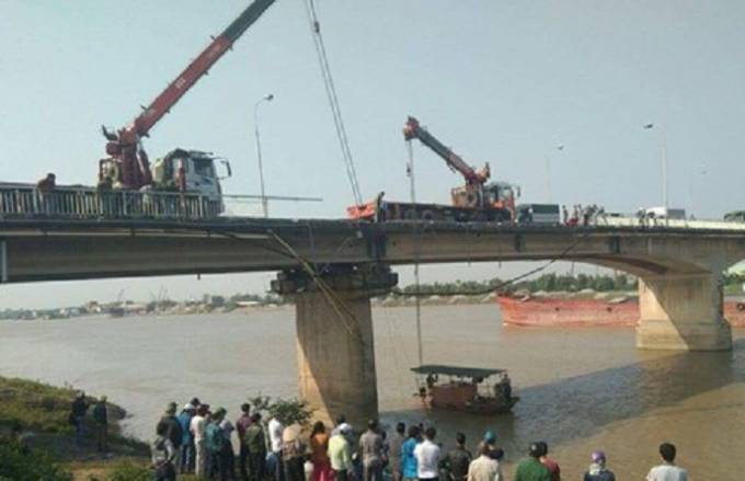 Hiện trường nơi xảy ra vụ tai nạn.