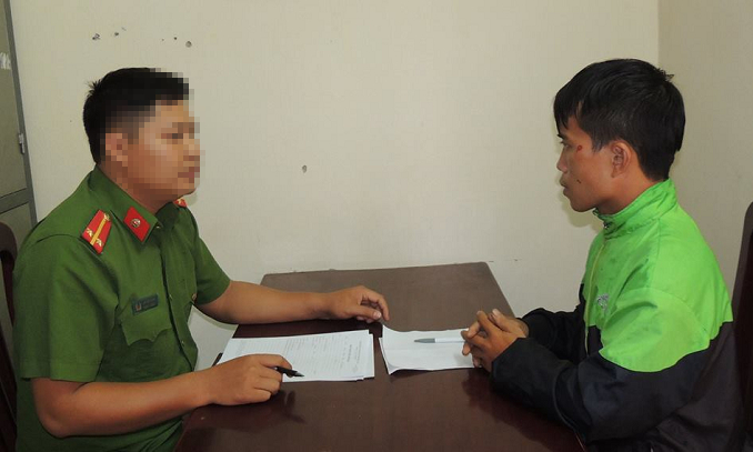 Một trong c&aacute;c đối tượng tại cơ quan c&ocirc;ng an.