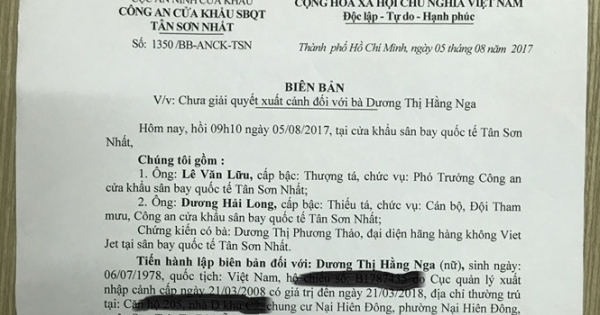 Hội nhà báo Việt Nam lên tiếng vụ cấm nhà báo xuất cảnh theo đơn của 