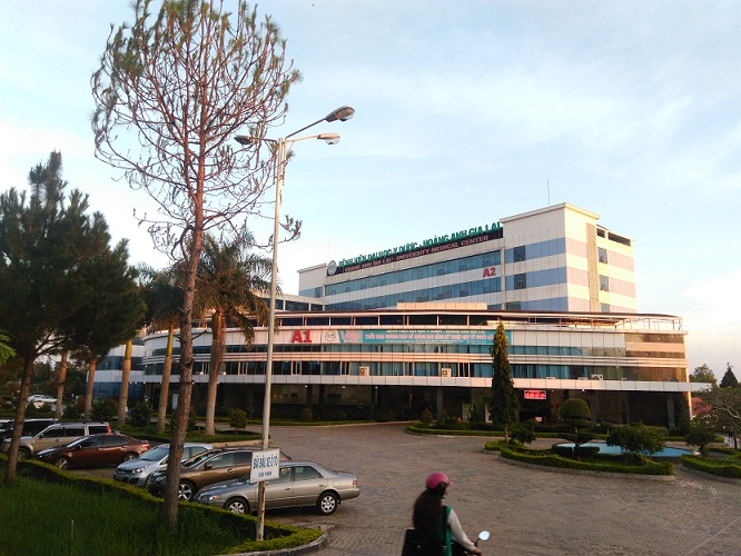 B&ecirc;̣nh vi&ecirc;̣n Đại học Y Dược Ho&agrave;ng Anh Gia Lai nơi xảy ra vụ vi&ecirc;̣c.