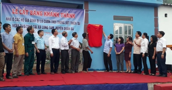 Hà Giang: Khánh thành nhà ở xã hội hóa cho đồng bào vùng lũ