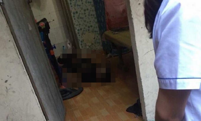 Hiện trường nơi ph&aacute;t hiện thi thể nạn nh&acirc;n.