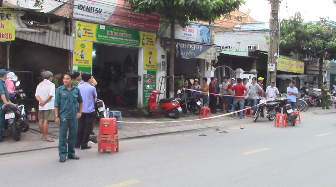 Hiện trường vụ việc.