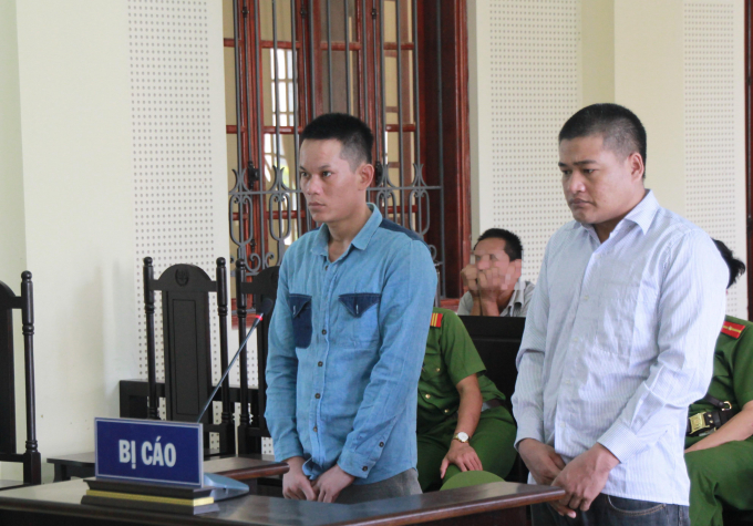 Hai đối tượng tại phi&ecirc;n x&eacute;t xử ng&agrave;y 9/10.