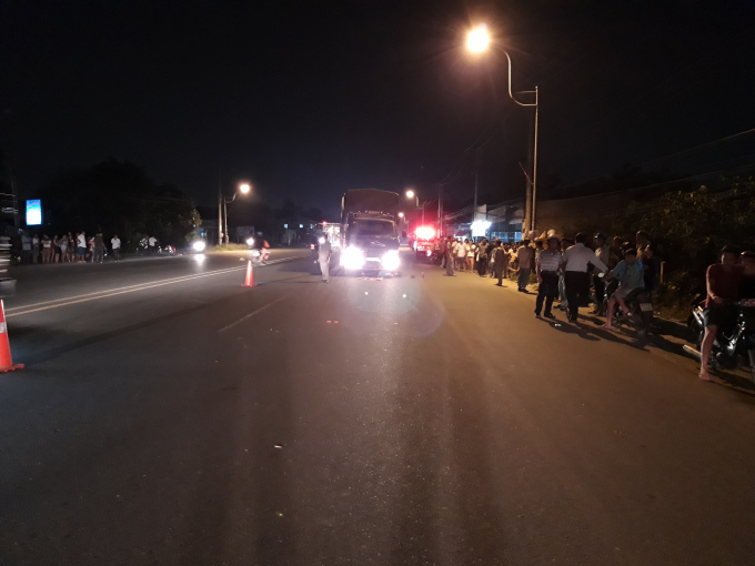 Hiện trường vụ tai nạn.