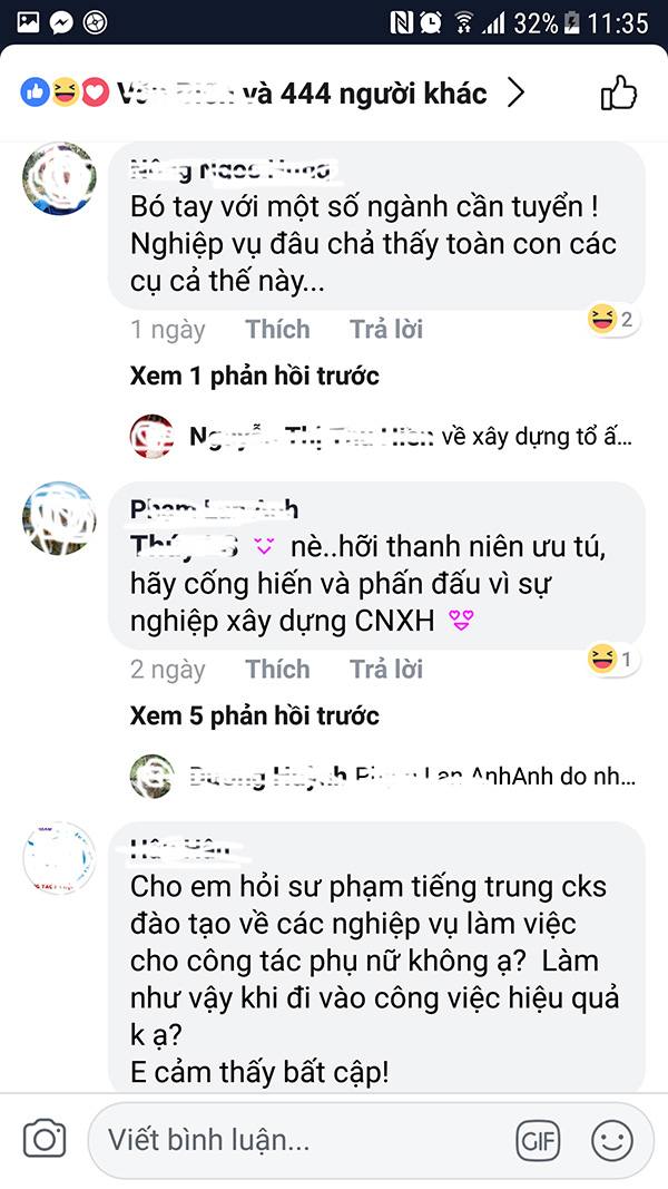 Nhiều người tỏ ra hoang mang v&agrave; thắc mắc về c&aacute;c y&ecirc;u cầu x&eacute;t tuyển, đồng thời ho&agrave;i nghi về năng lực của những c&aacute;n bộ n&agrave;y.