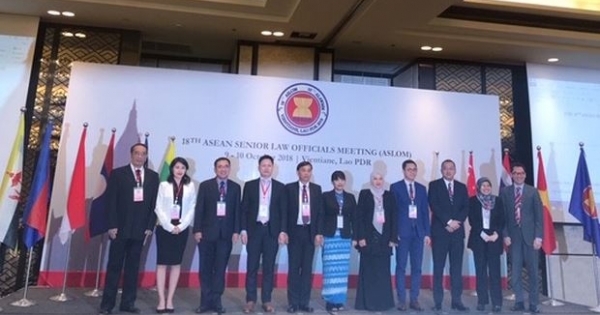Khai mạc Hội nghị lần thứ 18 Quan chức pháp luật cao cấp các nước ASEAN