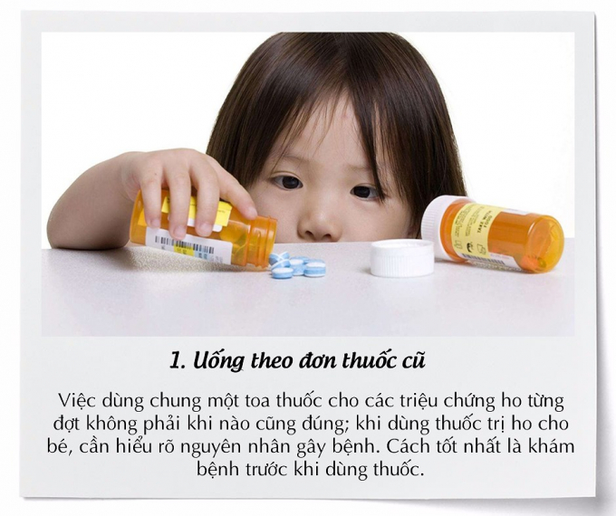 Những sai lầm của cha mẹ khi trị ho cho trẻ