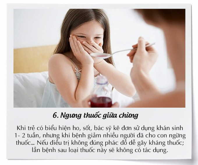 Những sai lầm của cha mẹ khi trị ho cho trẻ