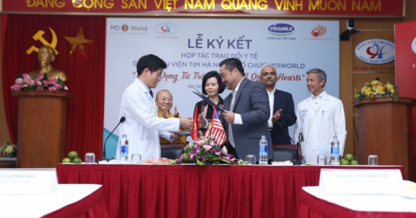 Bệnh viện Tim Hà Nội hợp tác trao đổi y tế với MD1World