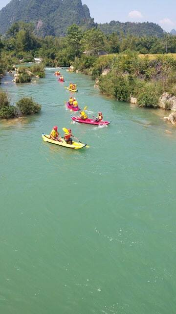 Năm nay sẽ diễn ra chương tr&igrave;nh ch&egrave;o thuyền tr&ecirc;n s&ocirc;ng Qu&acirc;y Sơn (S&ocirc;ng tạo ra d&ograve;ng Th&aacute;c Bản Giốc).