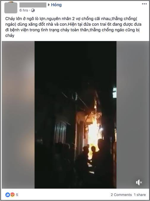 H&igrave;nh ảnh ng&ocirc;i nh&agrave; đang ch&aacute;y.